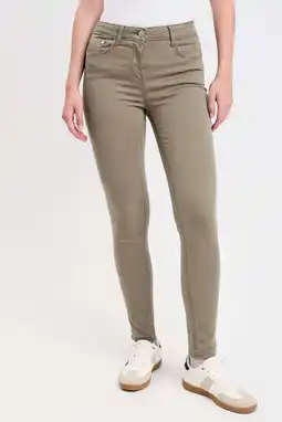 Wehkamp Cache Cache slim fit jeans kakigroen aanbieding