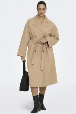Wehkamp ONLY CARMAKOMA trenchcoat zand aanbieding