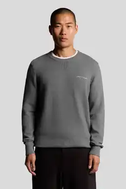 Wehkamp Lyle & Scott trui fijn gebreid grijs aanbieding