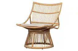 Wehkamp WOOOD Fauteuil Alatna - Wicker - Naturel - 80x64x53 aanbieding