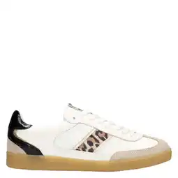 Wehkamp PS Poelman Polaro leren sneakers wit/panter aanbieding