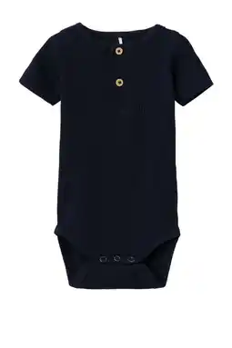 Wehkamp NAME IT BABY romper NBMKAB met katoen nachtblauw aanbieding