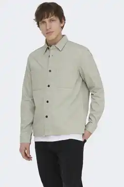 Wehkamp ONLY & SONS overshirt lichtgroen aanbieding