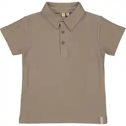 Wehkamp LEVV Little polo met textuur bruin aanbieding
