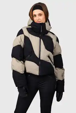 Wehkamp Brunotti ski-jas Maryski beige/zwart aanbieding
