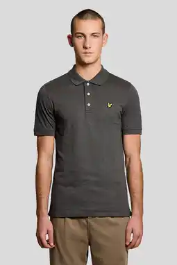 Wehkamp Lyle & Scott regular polo grijs aanbieding