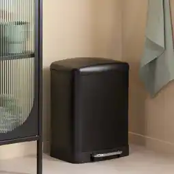 Wehkamp NOUS Living prullenbak - afvalscheiding - (12L + 12L) - mat zwart aanbieding