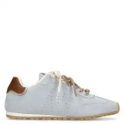 Wehkamp Manfield suède sneakers lichtblauw aanbieding