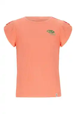 Wehkamp NONO T-shirt oranje rib gebreid aanbieding