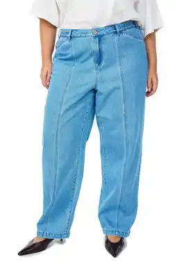 Wehkamp Zizzi flared jeans light blue denim aanbieding