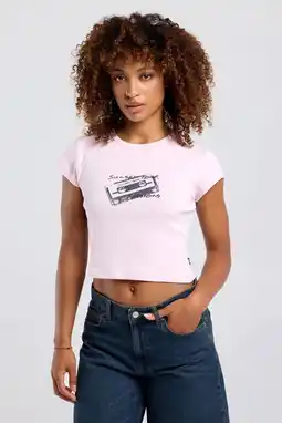 Wehkamp America Today cropped top lichtroze aanbieding