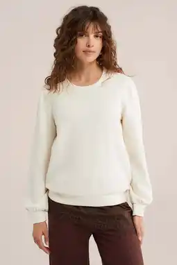 Wehkamp WE Fashion sweater ecru aanbieding