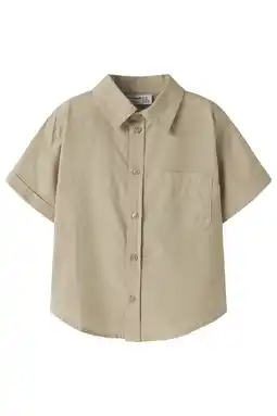 Wehkamp NAME IT MINI regular casual overhemd zand aanbieding