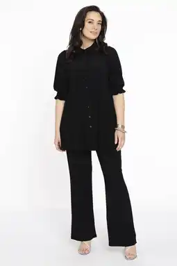 Wehkamp YOEK blouse DOLCE van travelstof zwart aanbieding