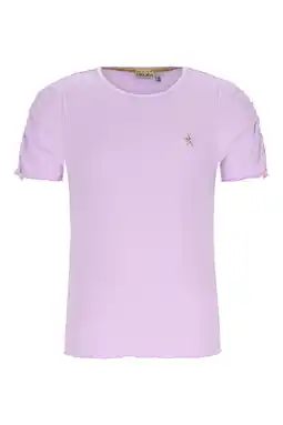 Wehkamp Like Flo T-shirt lila rib gebreid aanbieding