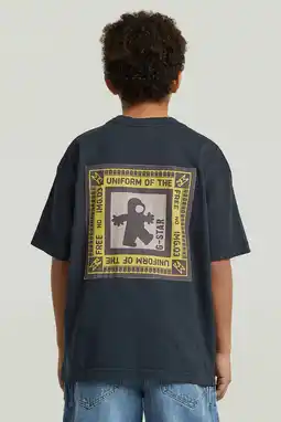 Wehkamp G-STAR T-shirt met backprint donkerblauw aanbieding