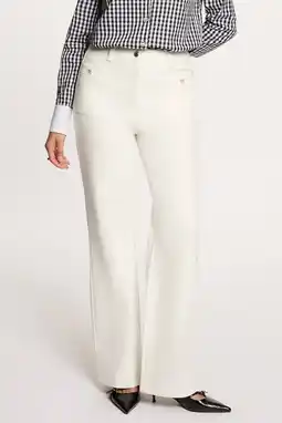 Wehkamp Morgan wide leg jeans wit aanbieding