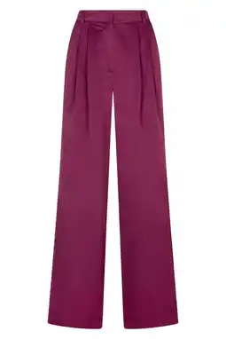Wehkamp Studio AMAYA wide leg highwaist broek paars aanbieding