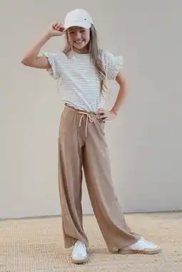 Wehkamp Like Flo straight casual broek bruin aanbieding