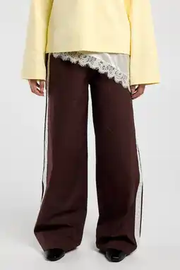 Wehkamp America Today straight regularwaist casual broek donkerbruin aanbieding