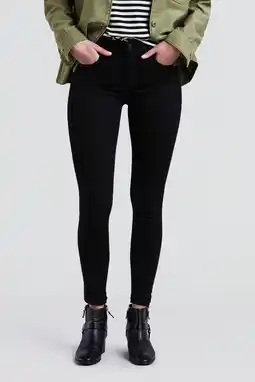 Wehkamp Levi's 720 high waist skinny jeans black galaxy aanbieding