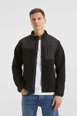 Wehkamp Anytime fleece vest zwart aanbieding