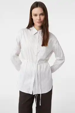 Wehkamp comma gestreepte blouse ecru aanbieding