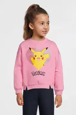 Wehkamp Anytime sweater met Pokemon print roze aanbieding