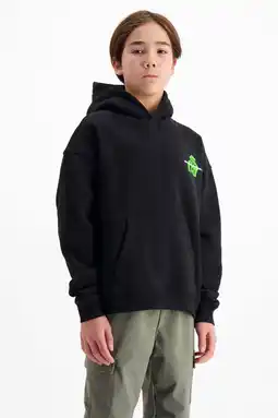 Wehkamp BLACK BANANAS hoodie met backprint zwart aanbieding