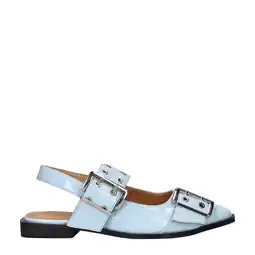 Wehkamp Nelson lak slingback loafers lichtblauw aanbieding