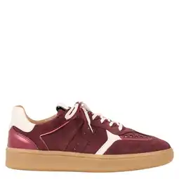 Wehkamp DWRS Mirabel suède sneakers bordeaux aanbieding