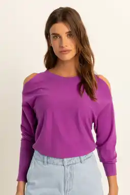 Wehkamp Expresso gebreide trui fuchsia aanbieding