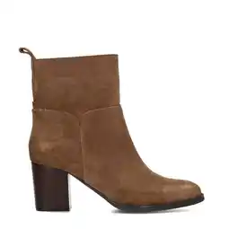 Wehkamp PS Poelman Fleur suède enkellaarzen cognac aanbieding