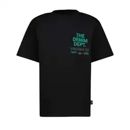 Wehkamp Vingino T-shirt met backprint zwart aanbieding