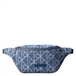 Wehkamp Calvin Klein denim heuptas met logoprint blauw aanbieding