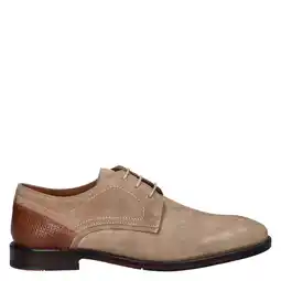 Wehkamp Nelson suède veterschoenen beige aanbieding
