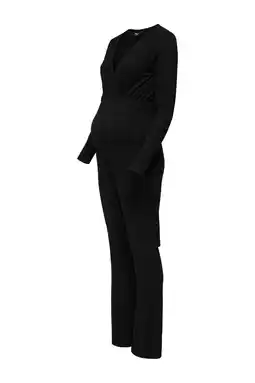 Wehkamp ONLY MATERNITY zwangerschaps jumpsuit zwart aanbieding