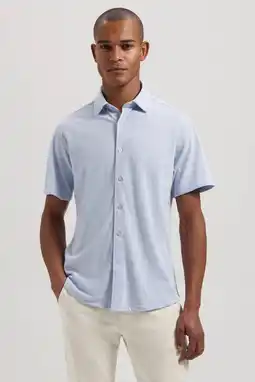 Wehkamp Dstrezzed regular casual overhemd lichtblauw aanbieding