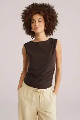 Wehkamp WE Fashion top donkerbruin aanbieding
