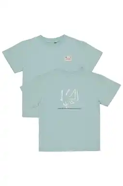 Wehkamp LEVV Little T-shirt met backprint lichtblauw aanbieding