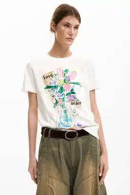 Wehkamp Desigual T-shirt wit aanbieding