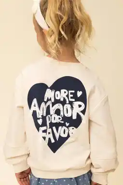 Wehkamp LOOXS little sweater met backprint ecru aanbieding