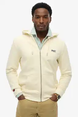 Wehkamp Superdry sweatvest ecru aanbieding