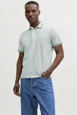 Wehkamp JACK & JONES ESSENTIALS slim polo mintgroen aanbieding