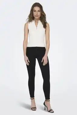 Wehkamp ONLY cropped skinny jeans ONLKENDELL black aanbieding