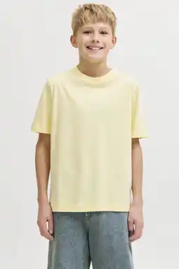 Wehkamp JACK & JONES JUNIOR T-shirt lichtgeel aanbieding