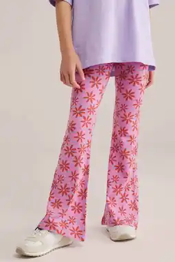 Wehkamp WE Fashion flared legging roze aanbieding
