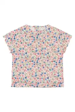 Wehkamp Little Dutch gebloemde T-shirt roze aanbieding