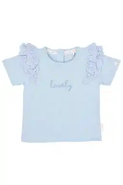 Wehkamp Little Dutch T-shirt lichtblauw broderie aanbieding