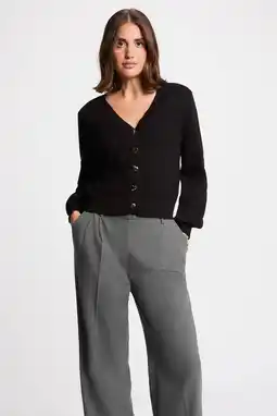 Wehkamp Morgan vest zwart fijn gebreid aanbieding